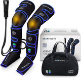 Reathlete Leg Massager, Air Compression for Circulation Calf Feet Thigh Massage, Muscle Pain Relief, Sequential Boots Device with Handheld Controller with Knee Heat Function