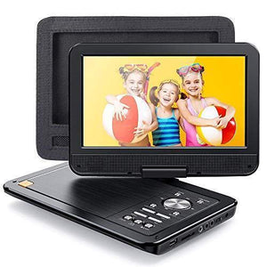 APEMAN 2021 Upgrade 12.5′′ Portable DVD Player with 10.5′′ HD Swivel Screen, 6 Hour Rechargeable Battery for Car/Kids, Car Headrest Mount Case, Support USB/SD Card/Sync TV and Multiple Disc Formats