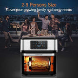 10-in-1 Air Fryer Oven, 20 Quart Airfryer Toaster Oven Combo, 1800W Large Air Fryers, Convection Toaster Oven with Rotisserie Dehydrator, ETL Certified