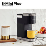 Keurig K-Mini Plus Coffee Maker, Single Serve K-Cup Pod Coffee Brewer, Comes With 6 to 12 Oz. Brew Size, K-Cup Pod Storage, and Travel Mug Friendly, Black