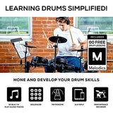 Alesis Drums Nitro Mesh Kit – Eight Piece All Mesh Electronic Drum Kit With Super Solid Aluminum Rack, 385 Sounds, 60 Play Along Tracks, Connection Cables, Drum Sticks & Drum Key Included