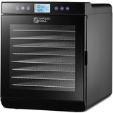 Magic Mill Food Dehydrator Machine – Digital Adjustable Timer  10 Stainless Steel trays