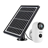 Security Camera Outdoor Wireless WiFi, ZUMIMALL Solar Powered Surveillance Camera with Rechargeable Battery, 1080P Night Vision, Motion Detection, 2-Way Audio, IP65 Waterproof, Cloud Storage/SD Slot