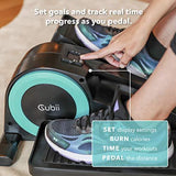 Cubii JR1 Seated Under Desk Elliptical Machine for Home Workout, Mini Elliptical, Desk Bike Pedal Exerciser, Whisper Quiet, Under Desk Pedal Exerciser w/Adjustable Resistance & LCD Display – Aqua