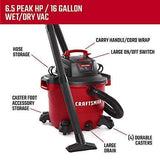 CRAFTSMAN CMXEVBE17595 16 Gallon 6.5 Peak HP Wet/Dry Vac, Heavy-Duty Shop Vacuum with Attachments