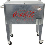 CP 98105 60 Qt Coca-Cola Ice Cold (Embossed) Cooler, Red