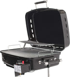 RV Or Trailer Mounted BBQ – Motorhome Gas Grill – 214 Sq Inch Cooking Surface – Adjustable Flame Controller, Black
