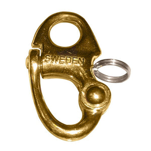 Ronstan Brass Snap Shackle – Fixed Bail – 59.3mm (2-5/16") Length – RF6002