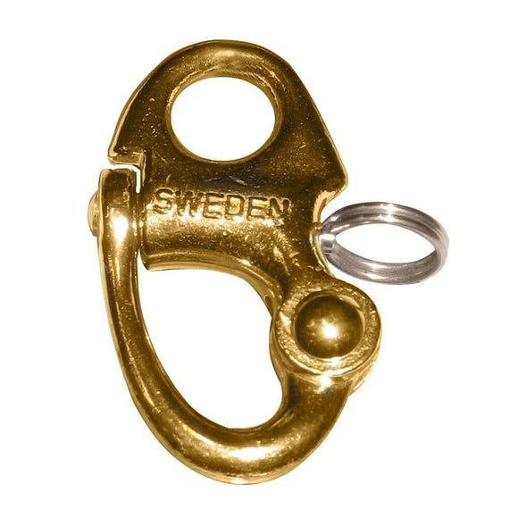 Ronstan Brass Snap Shackle – Fixed Bail – 59.3mm (2-5/16