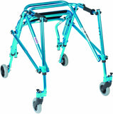 Nimbo Rehab Lightweight Posterior Posture Walker with Seat, Cornflower Blue, Youth
