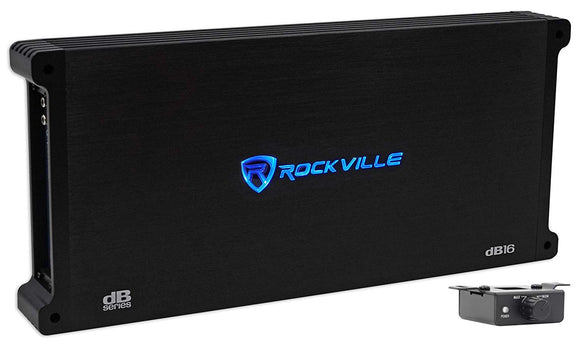 Rockville dB16 8000w Peak / 2000w RMS @ 2 Ohm CEA Compliant Mono Car Amplifier