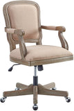 Linon Chair, Rustic Brown