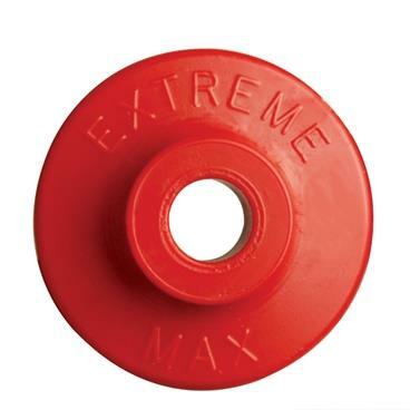 Extreme Max 5900.1176 Round Plastic Backers – Red, Pack of 24