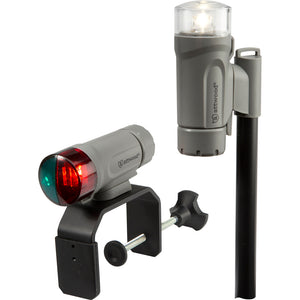 Attwood Clamp-On Portable LED Light Kit – Marine Gray – 14190-7