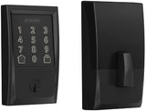 Schlage Encode Smart WiFi Deadbolt with Camelot Trim in Satin Nickel (BE489WB CAM 619)