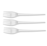 7" Plastic Fork White Carton (2, 000 pieces)