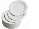 8" White Paper Plate Carton (1, 000 pieces)