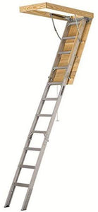 25-1/2 by 54-Inch Elite, 7'8"-10-Foot Ceiling Height, 375-Pound Capacity, Type IAA, AA2510, Aluminum Ladder, attic, x Rough Opening, Silver