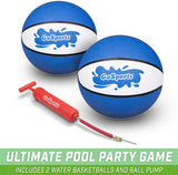Splash Hoop PRO Swimming Pool Basketball Game, Includes Poolside Water Basketball Hoop, 2 Balls and Pump