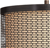 Hunter Mid Century Modern Table Lamp Wood Bronze Metal Shade for Living Room Family Bedroom Bedside Nightstand Office – Franklin Iron Works