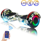 Hoverboard Self Balancing Scooter 6.5" Two-Wheel Self Balancing Hoverboard with Bluetooth Speaker and LED Lights Electric Scooter for Adult Kids Gift UL 2272 Certified – Fun Edition