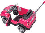 Mini Cooper for Kids Ride On Car W/ Push Stroller, Pink
