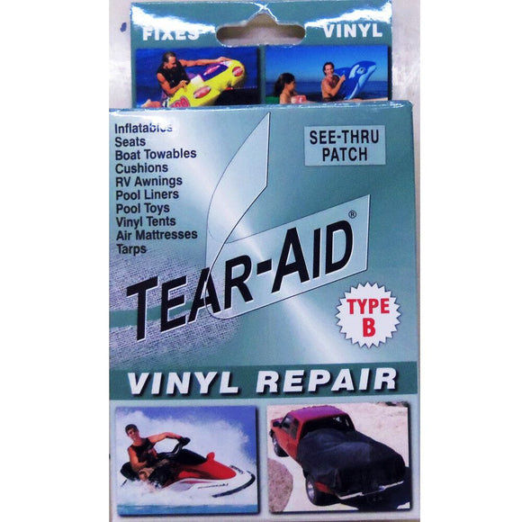 Tear-Aid Vinyl Repair Kit, Type B, 3′′ x 12′′ patch