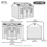 10 Ft. x 8 Outdoor Storage Shed 350