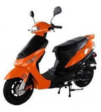 TAO 49cc / 50cc street legal fully automatic scooter moped with a Matching trunk – Choose your color