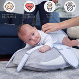 Newborn Comfort Cushion with Gentle Vibration and Heartbeat Sound, Helps Prevent Colic, Relieves Gas and Reflux, Provides Essential Tummy Time