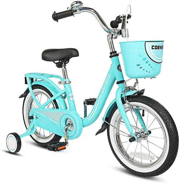 Kid's Bike Steel Frame Children Bicycle 14-16 Inch with Training Wheel