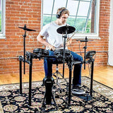 Alesis Drums Nitro Mesh Kit – Eight Piece All Mesh Electronic Drum Kit With Super Solid Aluminum Rack, 385 Sounds, 60 Play Along Tracks, Connection Cables, Drum Sticks & Drum Key Included