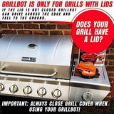 Grillbot Automatic Grill Cleaning Robot with Nylon Brushes and Carrying Case – BBQ Grill Cleaner – Grill Brush – Grill Scraper – BBQ Accessories (Red)