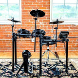 Alesis Drums Nitro Mesh Kit – Eight Piece All Mesh Electronic Drum Kit With Super Solid Aluminum Rack, 385 Sounds, 60 Play Along Tracks, Connection Cables, Drum Sticks & Drum Key Included