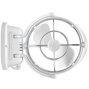 Caframo Sirocco II 3-Speed 7" Gimbal Fan – White – 12-24V – 7010CAWBX