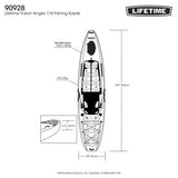 Lifetime Yukon Angler 116 Fishing Kayak 433