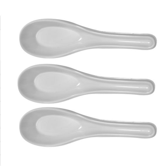 Plastic Chinese Spoon White Carton (2, 000 pieces)