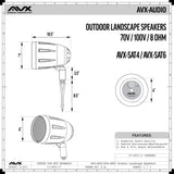 Outdoor Landscape Speakers by AVX Audio (2 Speakers)