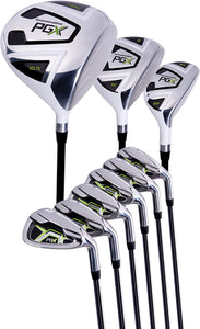 Pinemeadow Men's PGX Golf Set-Driver, 3 Wood, Hybrid, 5-PW Irons (Regular Flex)