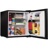 1.7-Cu. Ft. Single-Door Mini Refrigerator with Half-Width Chiller Compartment Black