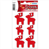 Stickers Elks, Red Felt (6548)