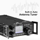 G90 HF Amateur Radio Transceiver 20W SSB/CW/AM/FM 0.5-30MHz SDR Structure with Built-in Auto Antenna Tuner