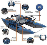 Colorado XTS Inflatable Fishing Pontoon Boat With Transport Wheel, Motor Mount & Swivel Seat