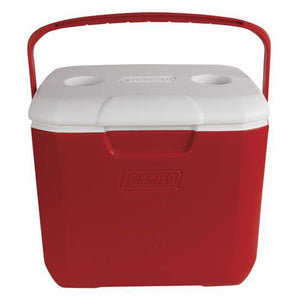 Coleman 30 Quart Excursion Cooler, Red