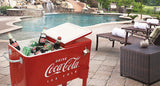 CP 98105 60 Qt Coca-Cola Ice Cold (Embossed) Cooler, Red