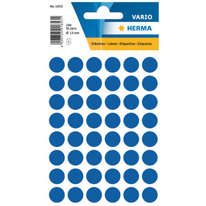 Multi-purpose Labels Round 13mm Dark Blue (1853)