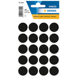 Multi-purpose Labels Round 19 mm Black (1879)