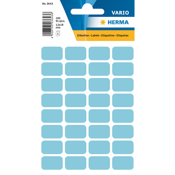 Multi-purpose Labels 18 x 12mm Blue (3643)