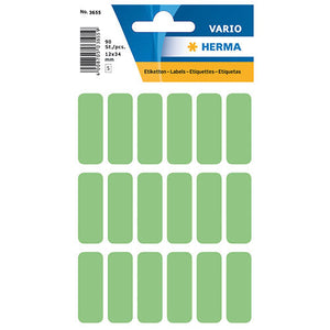 Multi-purpose Labels 12 x 34mm Green (3655)