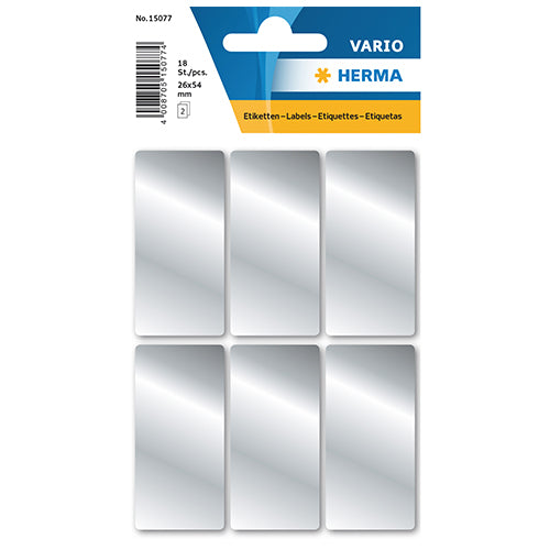 Multi-purpose Labels, 26 x 54mm , Silver (15077)